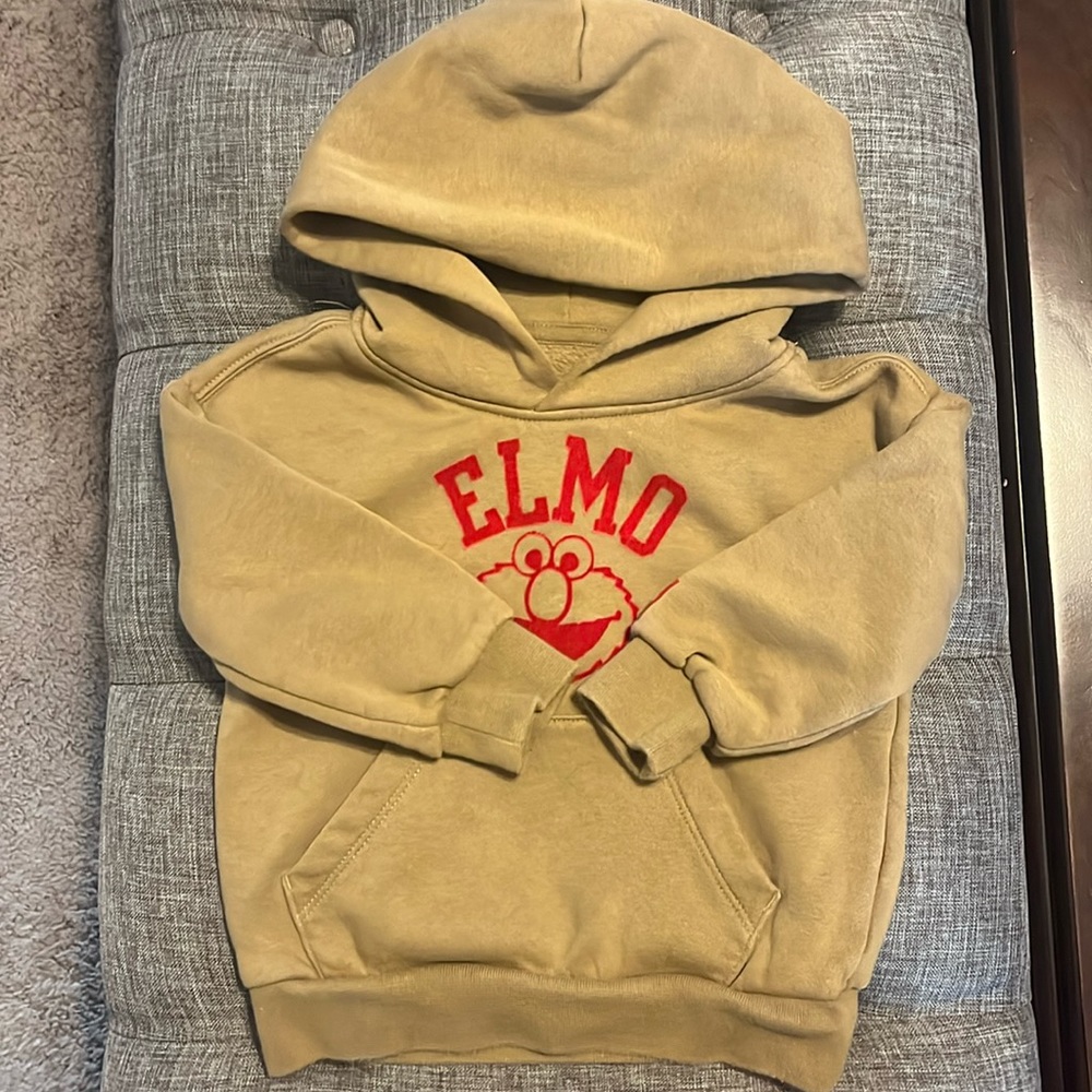 USED Gap hoodie! 18-24 Months! Tan Elmo Sesame Street inspired.